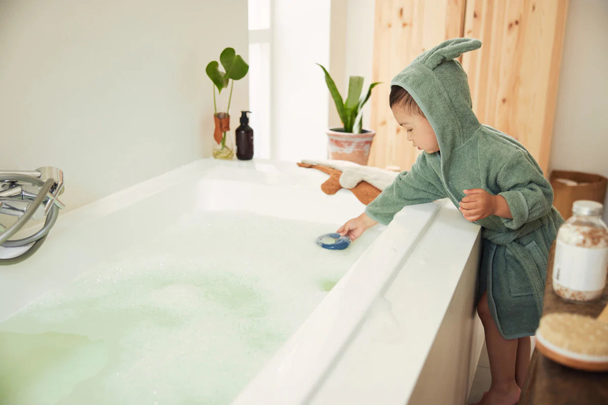 Jollein badjas Ash green