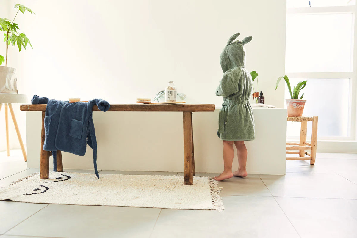 Jollein badjas Ash green