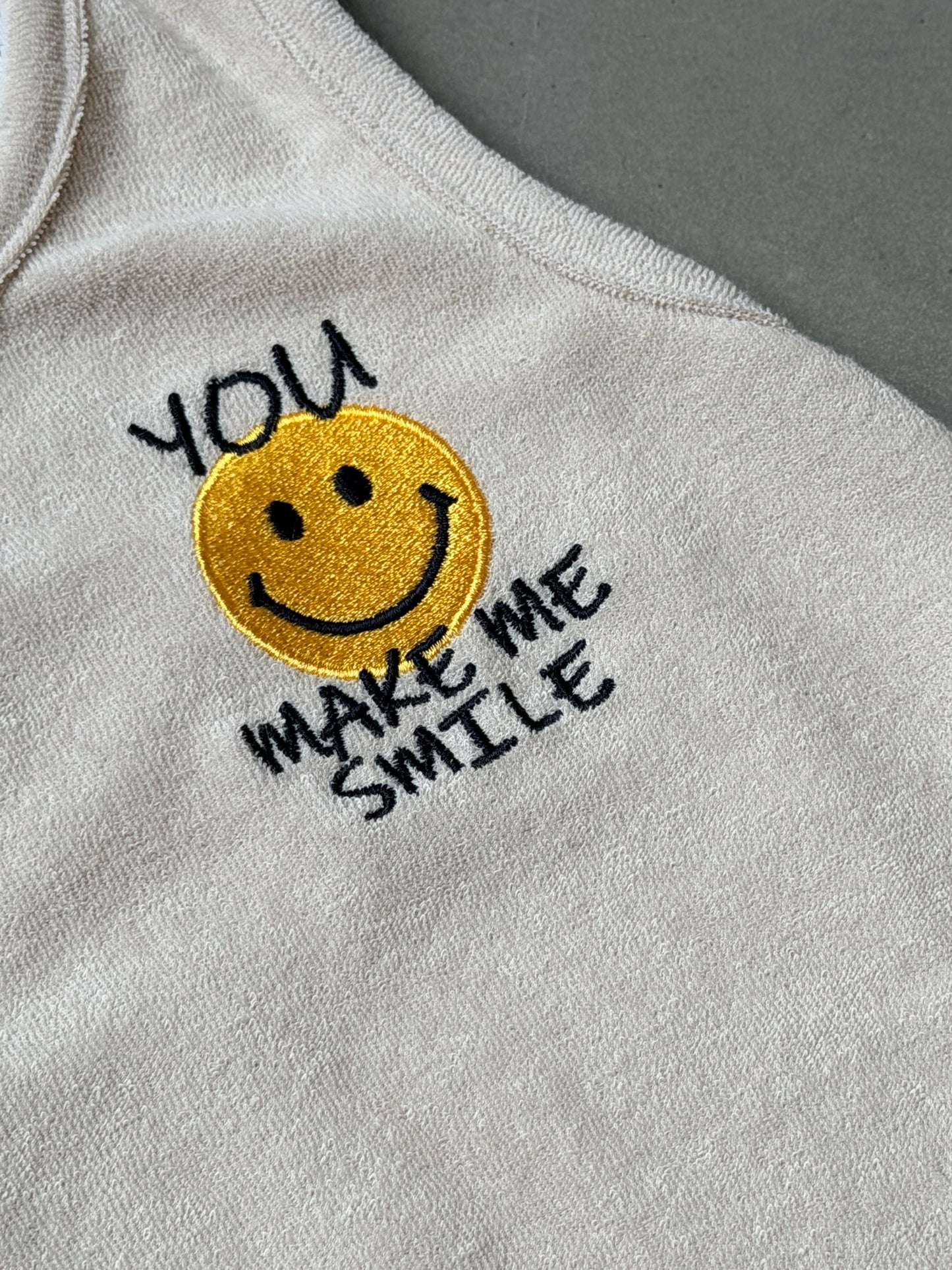 You make me smile romper