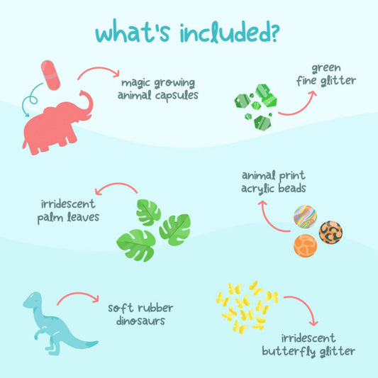 Glo Pals Sensory Playjar set Dierentuin groen